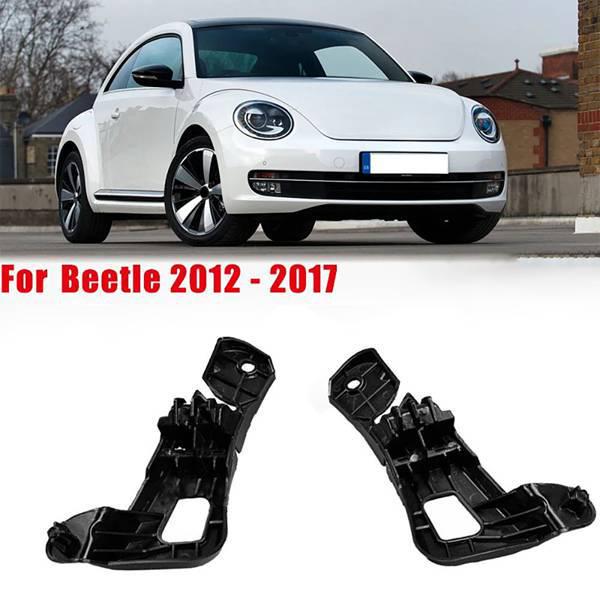 Black ABS Front Bumper Brackets (Left & Right) for Volkswagen Beetles. None