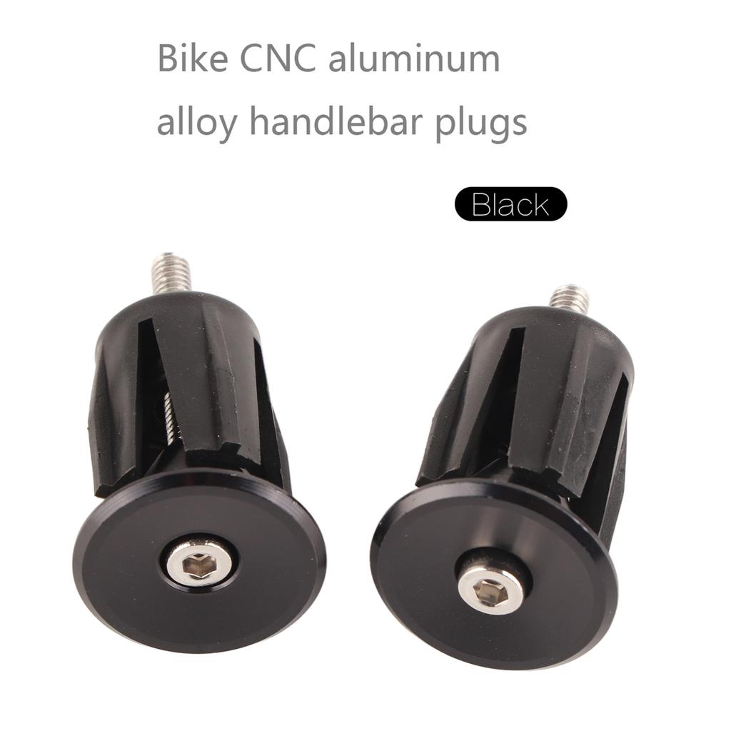 Bike Accessories, 1 Pair Aluminum Alloy   Handlebar Grips End Plugs for Road Mountain Bikes