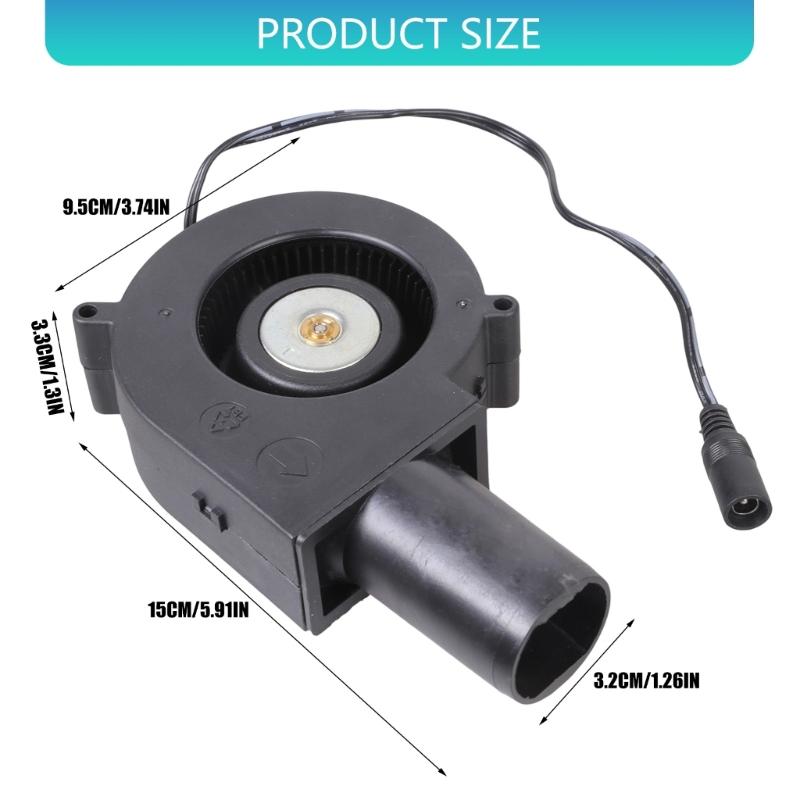 12V BBQ Air Blower Fan with Variable Speed Controlling Centrifugal Fan for Camping Outdoor Quick Charcoal Starter