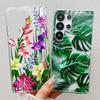 Suitable for Samsung S25ultra Mobile Phone Case S24FE Small Fresh Peach Blossom A56 Air Compressed Airbag Anti Fall New Soft Case