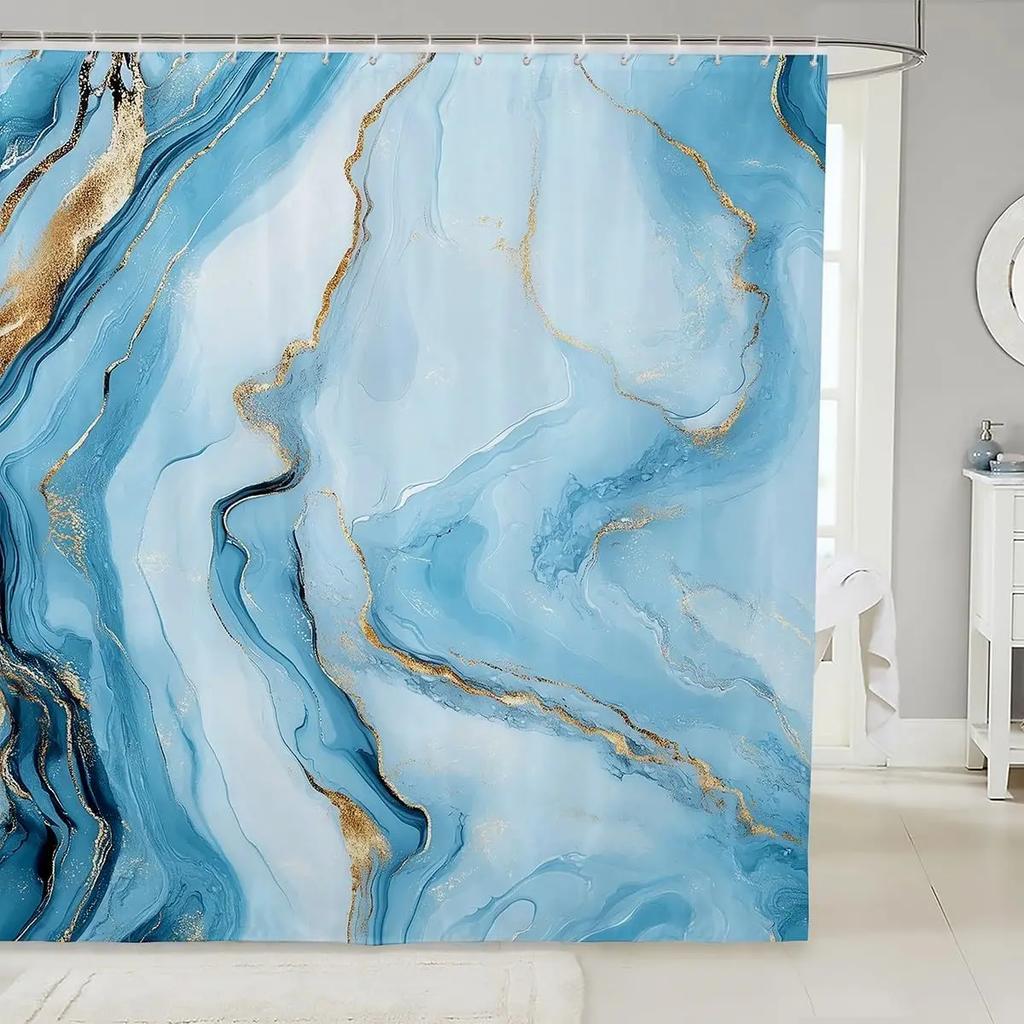 Cat Shower Curtain Japanese Style Bathroom Shower Curtain Sets for Kids Boys Girls Teens,Ocean Wave Fabric Shower Curtain