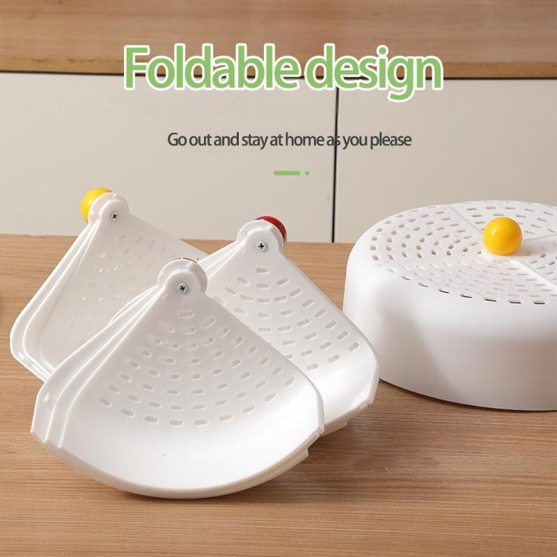 Składany Pokrowiec Ochronny na Jedzenie z Oddychającą Siateczką Składana Konstrukcja na Warzywa Owoce Ciasta Pyłoszczelny Niezbędny w Kuchni