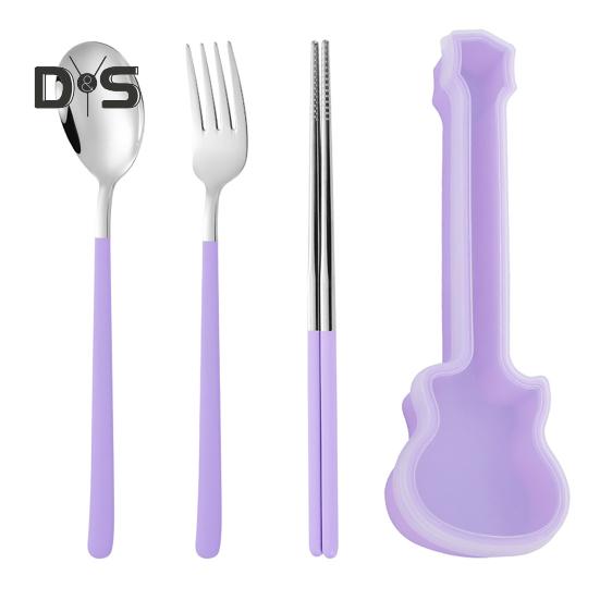 

3 шт./компл. посуда, набор столовых приборов для пикника, пищевой маленький, высокопрочный, походная ложка, вилка, набор палочек для еды