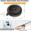 1 soft retractable tape measure, suitable for body fabrics and seamless knitting techniques, black double-sided retractable