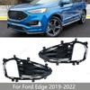 Car Front Bumper Daytime Lamp Fog Light Trim Cover Frame Grille Lid Daylight Bezel Hood For Ford Edge
