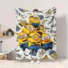 1Pc Minions Bananas Party Blanket Soft And Comfortable Casual Warm Camping Travel Christmas Halloween Gift M91750