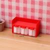 1/12 Dollhouse Mini Cartoon Seasoning Jar Model Dollhouse Kitchen Decoration Dolls House Scene Accessories Pretend Play Toys