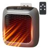 Wall Room Heaters 800W Mini Portable Wall Heater Plug In Ceramic Heater With Remote Control
