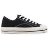 MLB Playball Cookie Shoes Slip Resistant, Abrasion Resistant, Breathable, Lightweight Low Top Canvas Shoes Unisex Black Sneakers 32SHP1111-50L