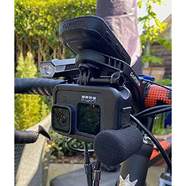 Bicycle Combo Mount Adapter,Computer Bracket Camera Adapter for Garmin Edge 200 500 510 520 800 810 820 1000,Compatible with Gopro Sport Action