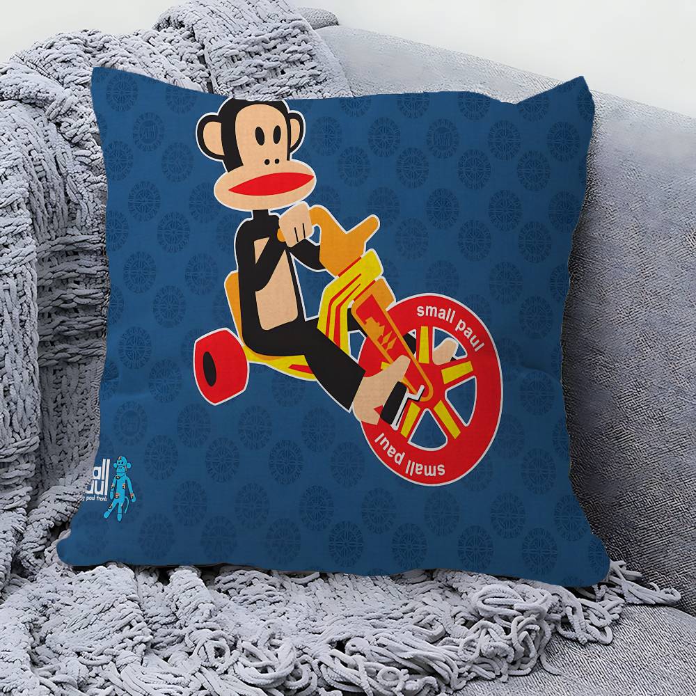 LLuxurious PPaul Frank Anime Pillow Cushion Cover Pillowcase Living Room Sofa Home Decor Customized