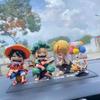Anime Peripheral Series One Piece Luffy Solon Sanji Q-Version Sitting Posture Children'S Model Figurine Toy Gift Collectibles