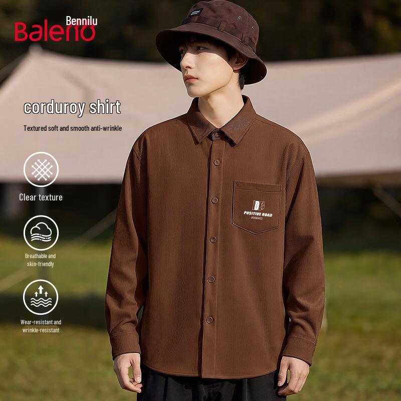 Мужская вельветовая куртка-рубашка Baleno M