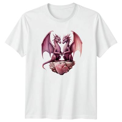 Dragons Couple Fantasy Graphic Unisex Tee