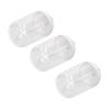 3PCS Seasoning Box with Spoon Transparent Spice Bottle Sealed Spice Container for Kitchen