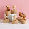 Creative Mini Monkey and Panda Wooden Music Box - Eight Tone Box - Children's Christmas Gift Decoration Piece