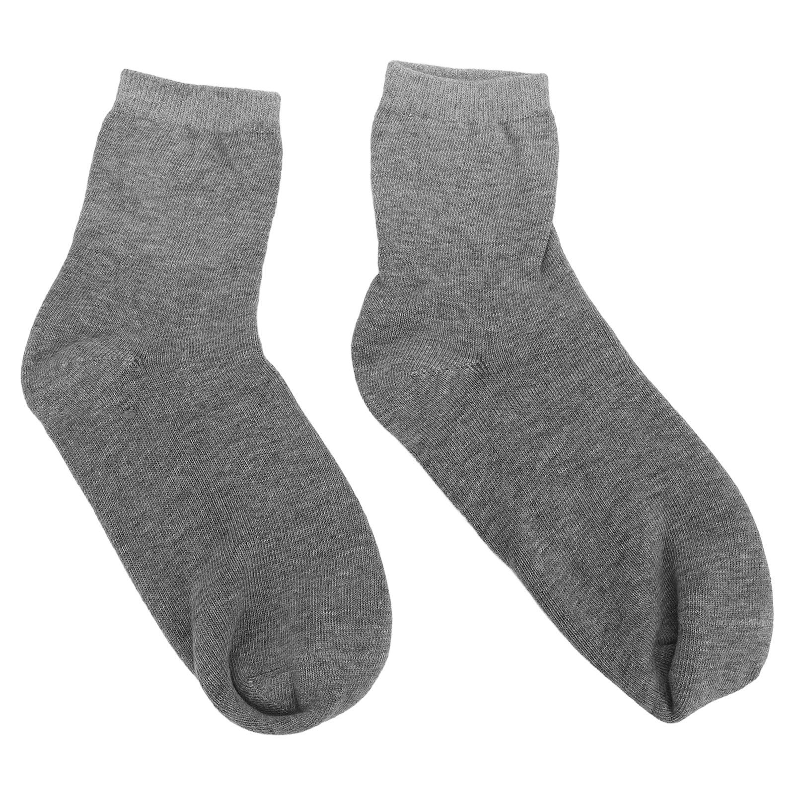 

4 пары гелевых носков, многоразовые увлажняющие носки, мягкие, однотонные, эластичные, повседневные, с гелевой подкладкой для серый