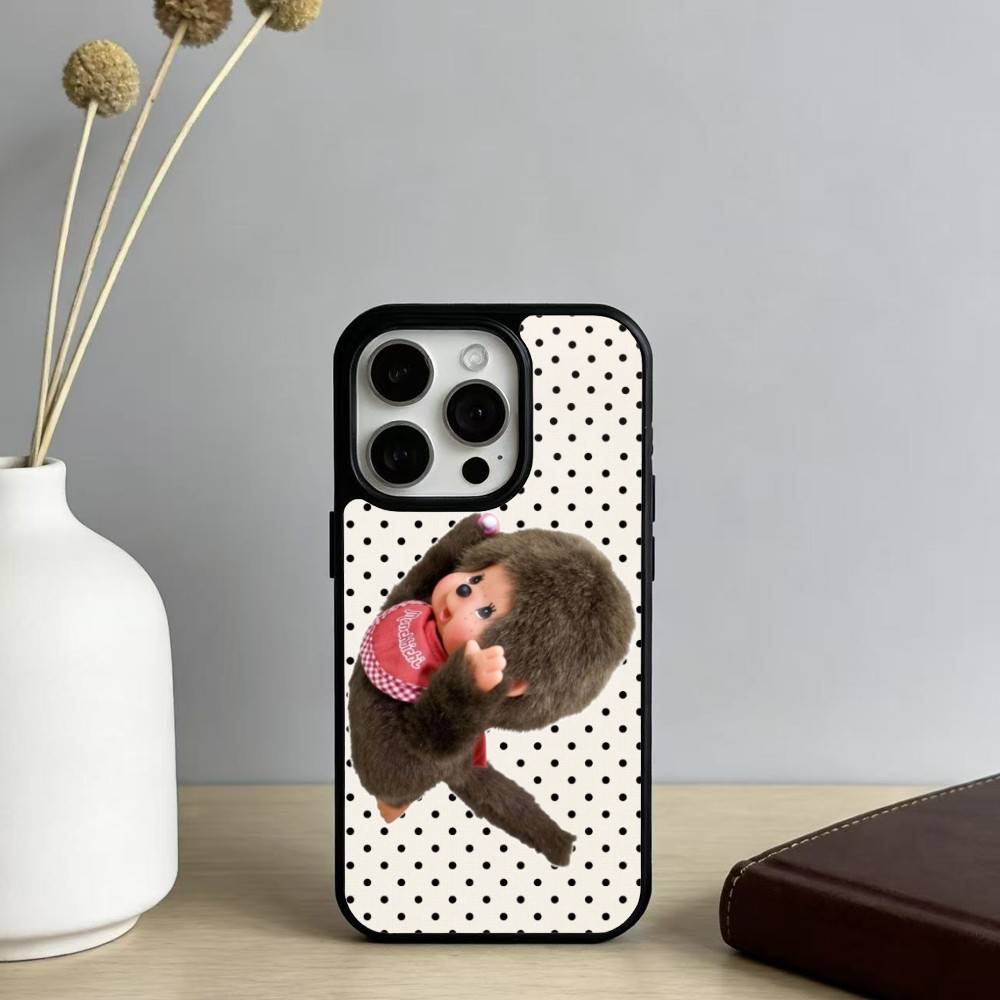 Cute M-Monchhichis Phone Case For iPhone 14,16,15,13,17,12,Plus,Pro,Max Magnetic For Magsafe Frosted Cover iPhone15PRO