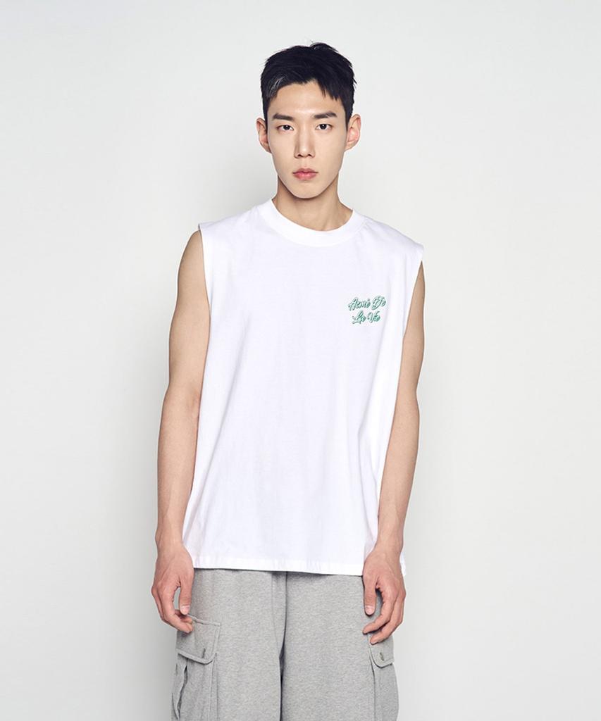 ACME DE LA VIE Script Logo Outline Sleeveless (4Color)