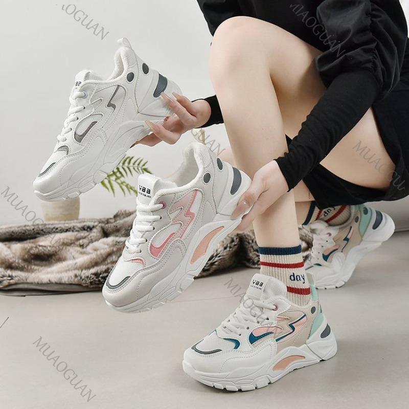 Fashion Height Increasing Chunky Sneakers Women New Fashion Lightweight Breathable Tenis Platform Mesh Sport Shoe Women's Casual Sneaker