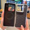 For Xiaomi 15 Pro Leather Case Shockproof Corner Magsafe Wireless Charging Electroplating Silver Soft Grip Case Cover