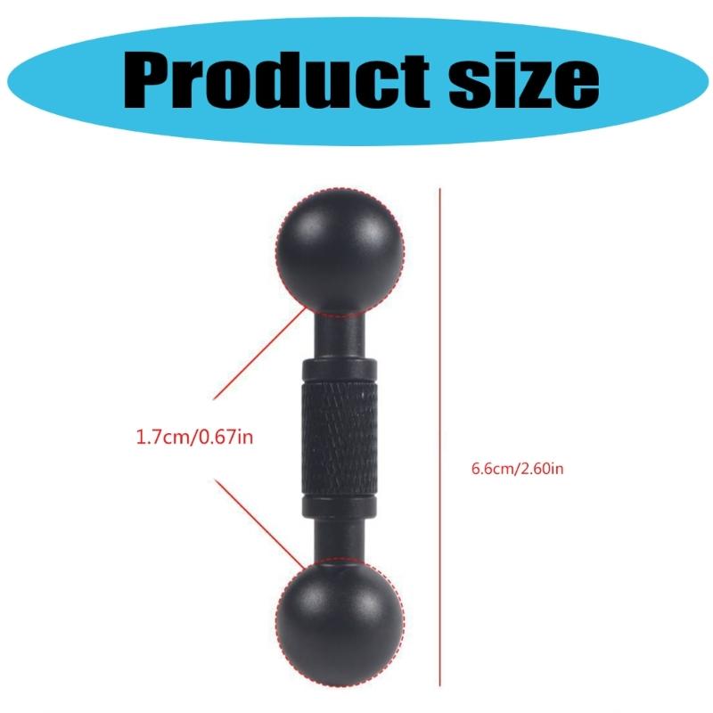 17mm Double Ball Joint Extension Arm Female To Male Head Adapter Suitable For Car Air Vent Phone Navigation Mount Holder