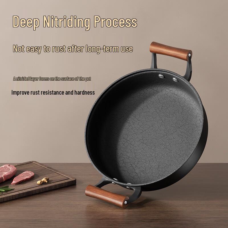 ZISIZ Dual-Handle Frying Pan