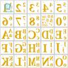 Waterproof Metallic Sports & Party Letter and Number Tattoo Stickers