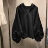 Large Size Women's Hooded Thin Sweater Women's Autumn and Winter Loose Korean Jacket