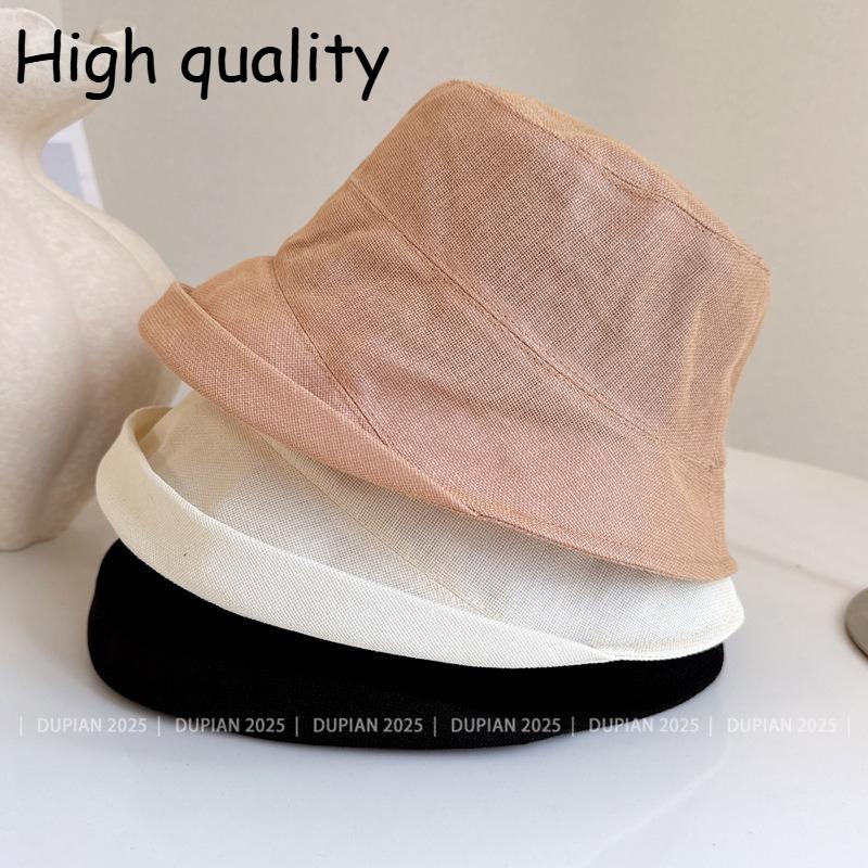 Freedom Outdoors Women's Black Japan Washi Hepburn Fisherman Bucket Hat For High Quality Lightweight Summer Sunscreen Cloth Sun Hat 56-58Cm