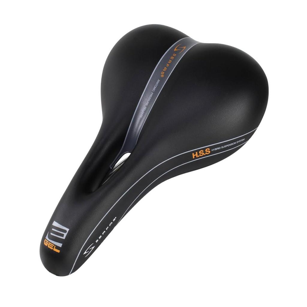 SERFAS Bicycle Saddle Comfort Shock Absorption Egel Hybrid Cutout EG-8240C
