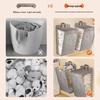 Large Foldable Mesh Laundry Basket - Breathable, Portable Storage for Clothes, Underwear, and Socks