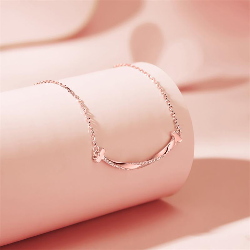 Juli Shi 925 Sterling Silver Smile Necklace