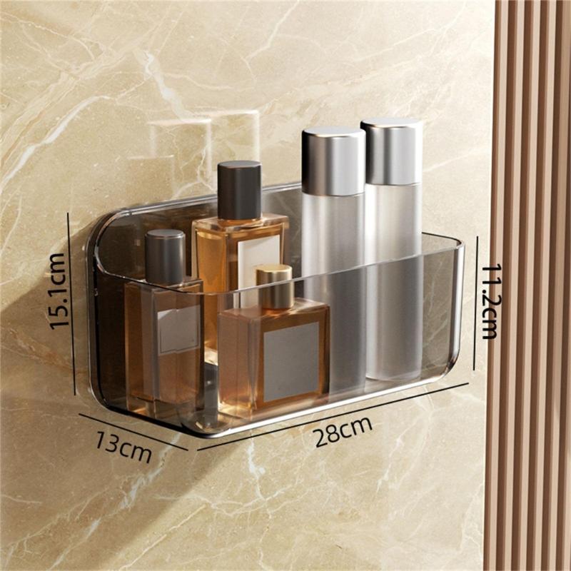 Adhesive Organizers For Bathroom Functional Wall Mounted Storage Box Adhesive Designs for Bathroom and Kitchen