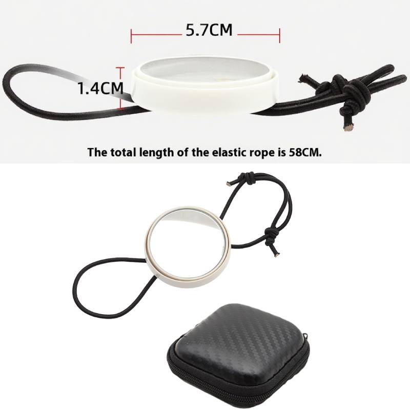 

1/2Pcs Marine Rearview Mirror with Lanyard Rope Scuba Diving Round Observe Mirror Diving Rearview Mirror Underwater Equipment