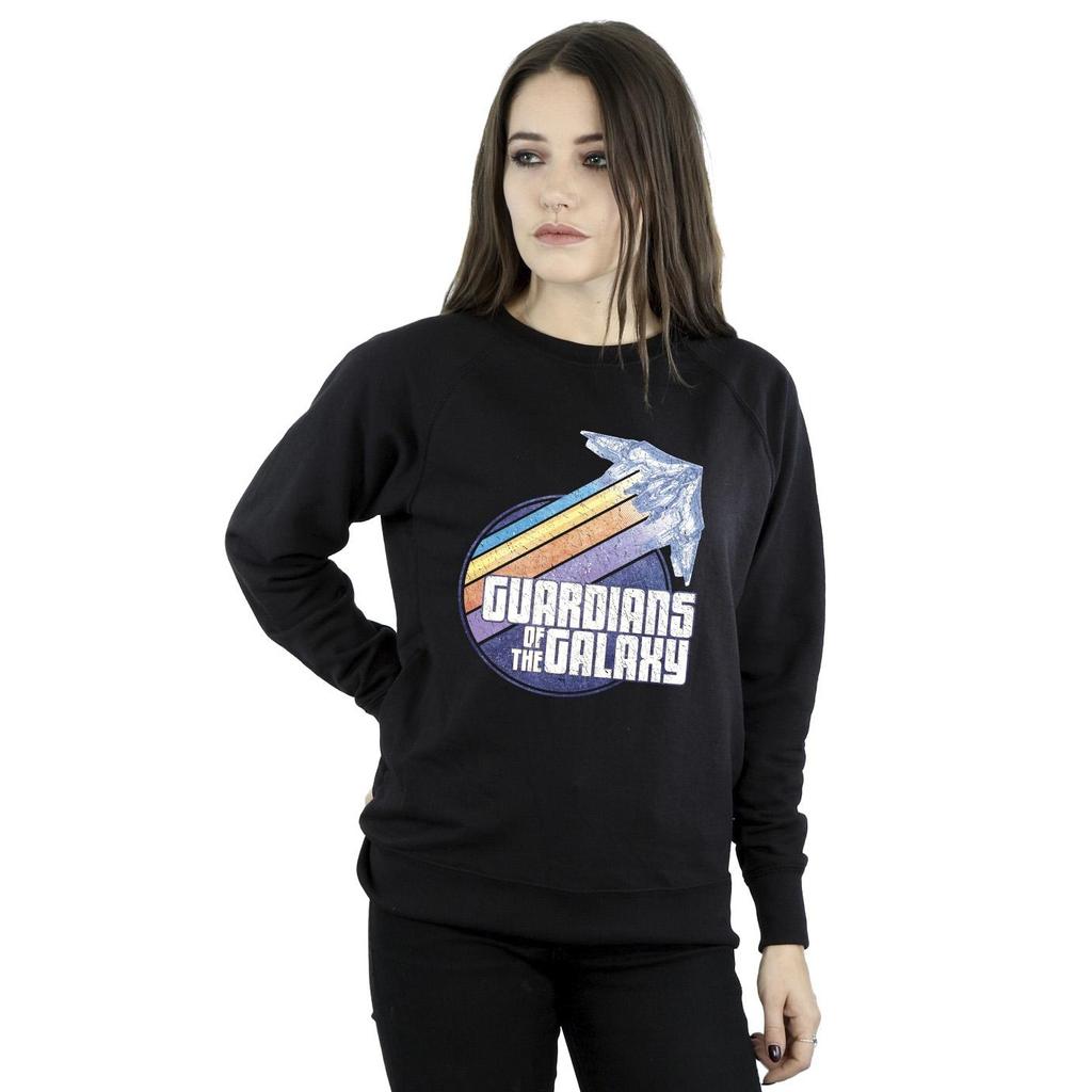 Guardians Of The Galaxy Damen/Damen Abzeichen Rakete Sweatshirt