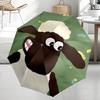 Guarda-chuva Automático Tema Shaun, Leve e Portátil, 8 Varetas, Perfeito para Viagens ao Ar Livre, Aniversários, Natal, Presentes.