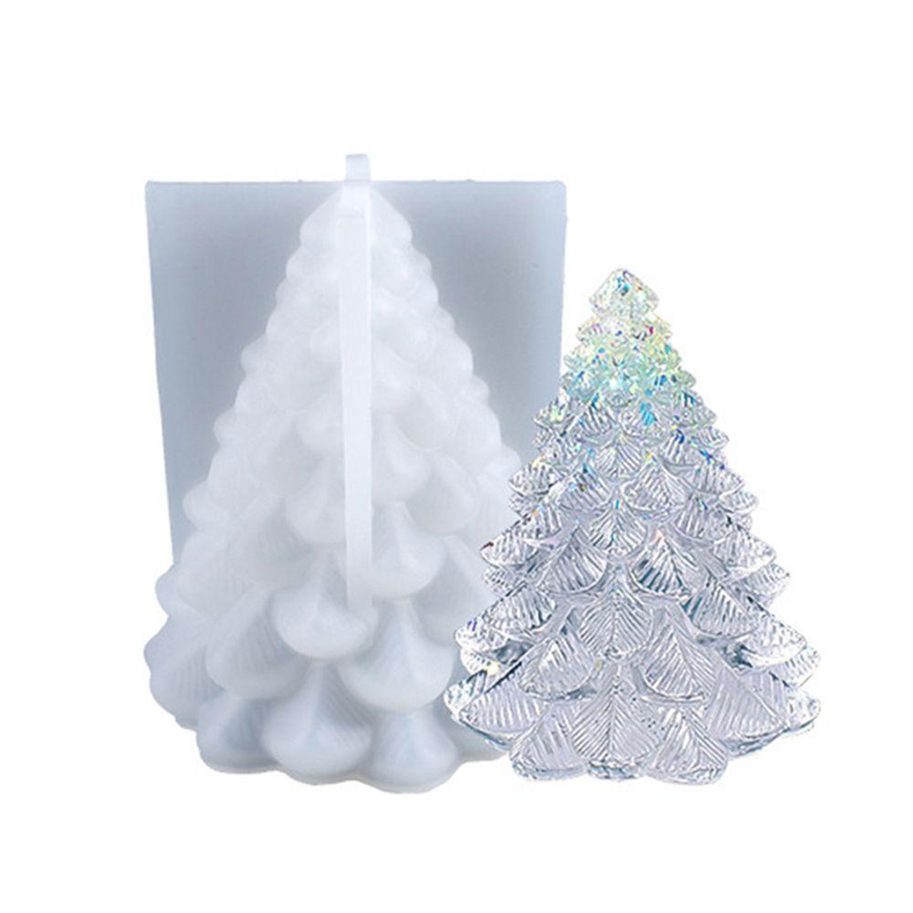 Long Pole Stripe Christmas Candle Mold Soap Making Large Cylinder Rib Church Party Handmade DIY Craft Clay Candle Making