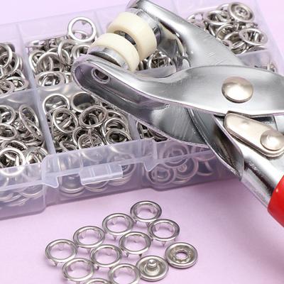 1 Set Metal Snap Button Kit with Fastener Pliers Press Tool DIY