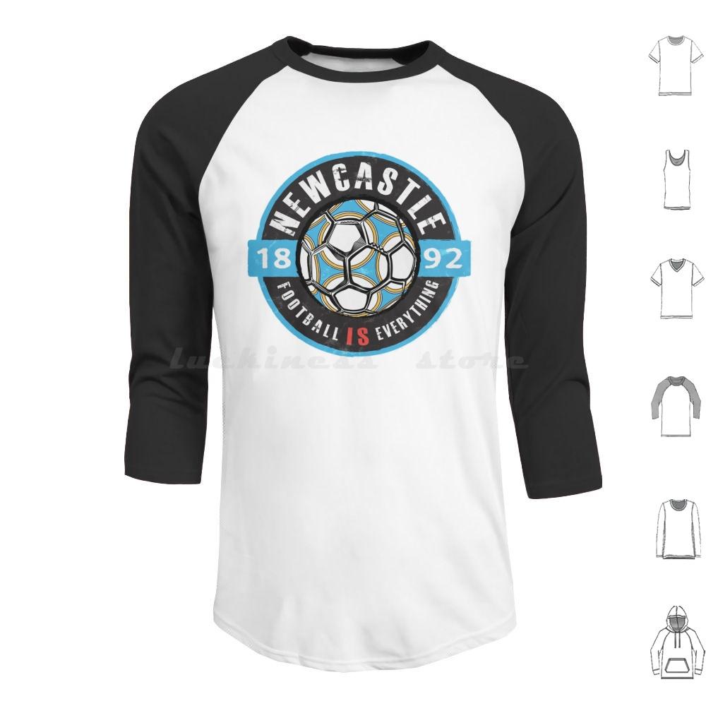 Football Is Everything-Fan Vintage Hoodies Long Sleeve Soccer Football Fan Idea Retro Vintage Distressed Lion English