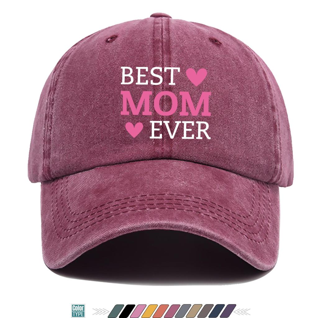 pc pcs Unisex Vintage BEST MOM EVER Trucker Hat Suitable for Outdoor Sports QuickDry Breathable with Buckle Closure Light