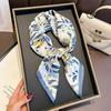 Silk 100% Mulberry Scarf Women's Spring Autumn New Style All-matching 70cm Small Square