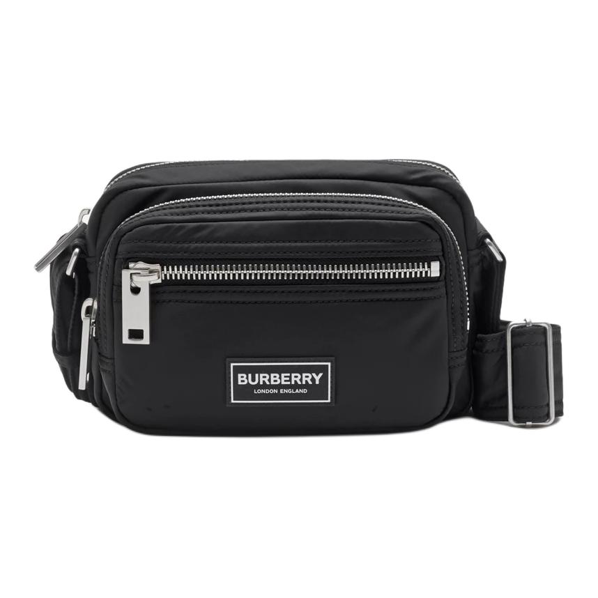 

Burberry Polished Metal Accessories Nylon Shoulder Crossbody Bag Unisex bags Black 80905701 Basic Set (Bag+Dust Bag)
