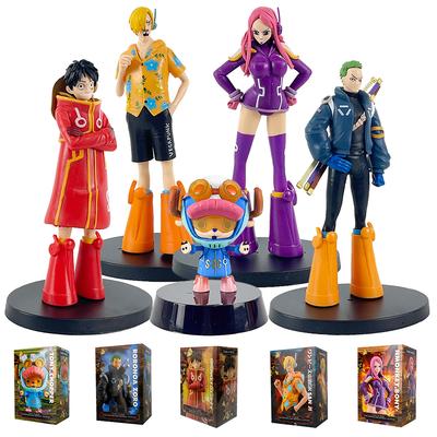 17cm Action Figures Of One Piece Characters Luffy, Zoro, Chopper, And Nami From Wanno Toys Desktop Collection Pvc Model