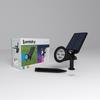 Pack of 2 Waterproof Outdoor Solar Spotlights - LUMISKY - 4 RGB Colored LEDs - 200 Lumens - 90° Swivel Head