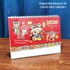2026 Year of the Horse Desk Calendar & Diary with Hot Stamping - Office Desktop Planner & Advertising Printer