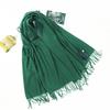 Scarf for Women Autumn and Winter Warm Thickened Wool Imitation Cashmere Scarf Winter All Match Men's Shawl Solid Color Scarf