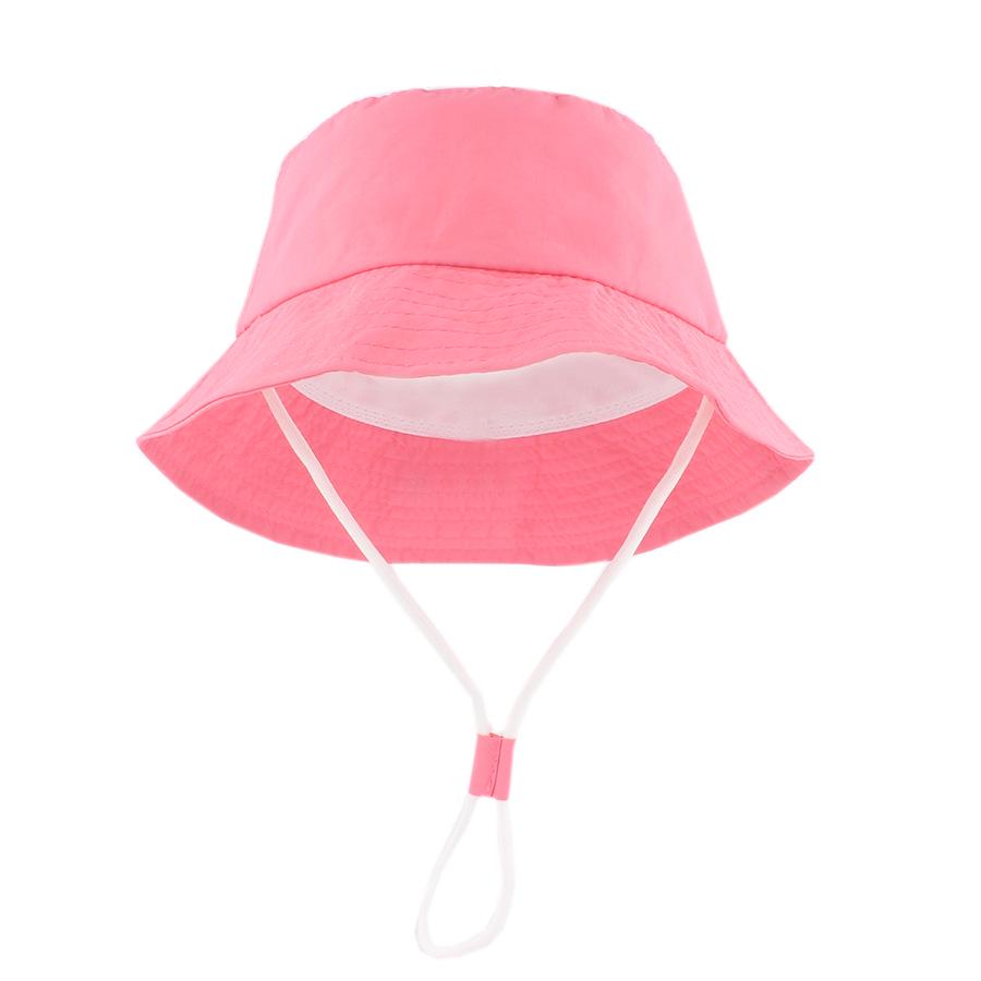 2026 Dziecięcy Kapelusz Przeciwsłoneczny: Szybkoschnący, Oddychający, Kapelusz Bucket na Plaże Wiosna/Lato, Jednolite i Makaronikowe Kolory dla Dzieci w Wieku 0-3 Lat