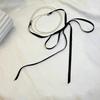 Chic Ribbon Necklace Pendant Necklace Double Layer Necklace Modern Beads Necklace Fashion Neck Jewelry for Fashion Look