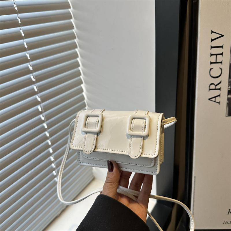 Mini Exquisite Solid Color Premium Texture Small Square Bag Summer New Popular Shoulder Messenger Bag Women's Bag